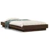 Image de vidaXL Bedframe met LED-verlichting bruin eikenkleur 90x190 cm3281153