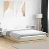 Image de vidaXL Cadre de lit chêne sonoma 135x190 cm bois d'ingénierie, meuble de chambre à coucher, sommier, lit de palette, lit, 3281226