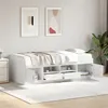 Image de vidaXL Lit de Jour avec Tiroirs, Canapé-lit, Lit de Repos, Meuble de Salon Chambre à Coucher, Moderne, Blanc 100x200 cm Bois d'Ingénierie