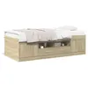 Image de Lit sonoma vidaxl 203 x 102 x 52 cm en contreplaque de couleur