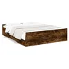 Image de vidaXL Bedframe met lades bewerkt hout gerookt eikenkleurig 150x200 cm3280290