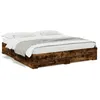 Image de vidaXL Bedframe met lades bewerkt hout gerookt eikenkleurig 200x200 cm3280360