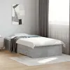 Image de vidaXL Cadre de Lit et Tiroirs, Sommier à Lattes, Lit Adulte, Lit Simple de Chambre à Coucher Intérieur, Gris Béton 100x200 3280422
