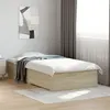 Image de Cadre de lit avec tiroirs sans matelas chêne sonoma 90x200 cm