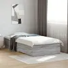 Image de Cadre de lit avec tiroirs sans matelas sonoma gris 90x190 cm