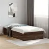 Image de vidaXL Bedframe met lades bewerkt hout bruin eikenkleurig 75x190 cm3280446