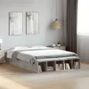 Image de vidaXL Bedframe bewerkt hout betongrijs 120x190 cm3280597