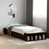 Image de vidaXL Cadre de lit noir 90x190 cm bois d'ingénierie, lit, lit simple, lit de rangement, sommier, meubles de chambre, cadre 3280616