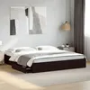 Image de vidaXL Cadre de lit avec tiroirs noir 200x200 cm bois d'ingénierie, lit, lit de rangement, cadre de lit double, lit double 3280630