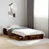 Image de vidaXL Cadre de lit et tiroirs chêne fumé 100x200 cm bois d'ingénierie, lit, lit de rangement, cadre de lit simple, lit 3280675