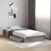 Image de vidaXL Cadre de lit et tiroirs sonoma gris 100x200cm bois d'ingénierie, lit, lit de rangement, cadre de lit simple, lit 3280676