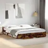 Image de vidaXL Bedframe met lades bewerkt hout gerookt eikenkleurig 200x200 cm3280724