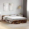 Image de vidaXL Bedframe met lades bewerkt hout gerookt eikenkleurig 150x200 cm3280745