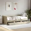 Image de Lit de jour avec tiroirs sans matelas chêne sonoma 90x190 cm
