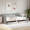 Image de vidaXL Lit de Jour avec Tiroirs, Canapé-lit avec Rangement, Lit d'Invité, Meuble de Salon Chambre à Coucher, Moderne, Gris 3280842