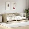 Image de Lit de jour avec tiroirs sans matelas chêne sonoma 90x190 cm