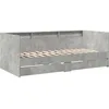 Image de Lit vidaxl 193 x 86.5 x 73 cm en beton de couleur