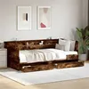 Image de vidaXL Lit de Jour avec Tiroirs, Canapé-lit avec Rangement, Lit d'Invité, Meuble de Salon Chambre à Coucher, Moderne, Chêne 3280864