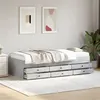 Image de vidaXL Slaapbank met lades zonder matras 75x190 cm betongrijs3280891