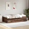 Image de vidaXL Slaapbank met lades zonder matras 75x190 cm bruin eikenkleurig3280894