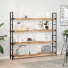 Image de vidaXL Wandschappen 2 st zwevend olieafwerking 120x20x4 cm acaciahout3279592