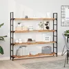Image de vidaXL Wandschappen 3 st zwevend olieafwerking 140x20x4 cm acaciahout3279597
