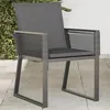 Image de vidaXL Chaises de jardin lot de 4 avec coussins noir résine tressée, siège de jardin, chaise de patio, chaise à manger de 4008116