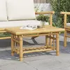 Image de vidaXL Table basse 70x45x36 cm bambou, table d’appoint, table de salon, table d'accent, bout de canapé, table centrale, 368045