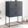 Image de vidaXL Buffet anthracite 68,5x38,5x107 cm acier, armoire, armoire latérale, armoire de rangement, armoire, placard, buffet 846484