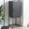 Image de Buffet haut anthracite 36x39x107 cm acier