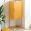 Image de vidaXL Buffet jaune moutarde 36x39x107 cm acier, buffet, placard, armoire latérale, armoire, armoire de rangement, armoire 846533