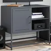 Image de vidaXL Meuble TV rose 100,5x39x60,5 cm acier, support TV, buffet TV, meuble multimédia, banc TV, armoire hifi, centre de 846543