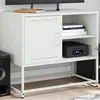 Image de vidaXL Meuble TV vert olive 100,5x39x60,5 cm acier, support TV, buffet TV, meuble multimédia, banc TV, armoire hifi, centre 846546