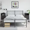 Image de vidaXL Tables de chevet 2 pcs noir 36x39x78 cm acier, armoire, armoire latérale, meuble de chambre à coucher, table de 846567