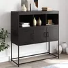 Image de vidaXL Buffet, Armoire avec Compartiments, Placard avec Porte, Meuble de Rangement Chambre Salon Intérieur, Noir 846590