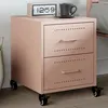Image de vidaXL Table de chevet rose 36x39x43,5 cm acier, armoire, meubles de chambre à coucher, support de téléphone, armoire 846628
