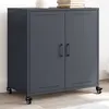 Image de Buffet anthracite 68,5x39x72 cm acier