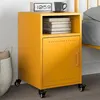 Image de vidaXL Table de chevet jaune moutarde 36x39x59 cm acier, armoire, meubles de chambre à coucher, support de téléphone, 846722