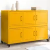 Image de vidaXL Buffet, Armoire avec Porte, Placard avec Rangement, Organisateur de Salle de Séjour Salon Maison Intérieur, Jaune 846743