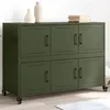 Image de vidaXL Buffet, Armoire avec Porte, Placard avec Rangement, Organisateur de Salle de Séjour Salon Maison Intérieur, Vert 846744