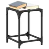 Image de vidaXL Table basse avec dessus en verre transparent 30x30x40 cm acier, table d'appoint, table de salon, table à thé, bout de 845950