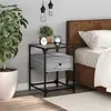 Image de Table de chevet sonoma gris 40x40x55 cm bois d'ingénierie
