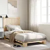 Image de vidaXL Cadre de lit avec tête de lit 90x200 cm bois de pin massif, lit, meuble de chambre à coucher, lit en bois, lit 3281532