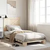 Image de vidaXL Cadre de lit avec tête de lit 90x200 cm bois de pin massif, lit, meuble de chambre à coucher, lit en bois, lit 3281550