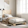 Image de vidaXL Cadre de lit avec tête de lit 90x200 cm bois de pin massif, lit, meuble de chambre à coucher, lit en bois, lit 3281568