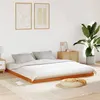 Image de VidaXL Cadre de Lit, Lit Double avec Tête de Lit, Lit Adulte, Meuble de Chambre à Coucher, Moderne, Cire Marron 200x200 cm 847146