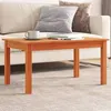 Image de vidaXL Table basse cire marron 80x50x40 cm bois massif de pin 847176