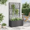Image de vidaXL Jardinière avec Treillis, Lit Surélevé, Bac à Fleurs, Pot de Plantes, Boîte à Fleurs Jardin Patio Terrasse Extérieur, 368780