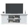 Image de Meuble TV blanc 110x30x41 cm bois d ingénierie