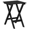 Image de Table d'appoint pliable noir bois de peuplier massif